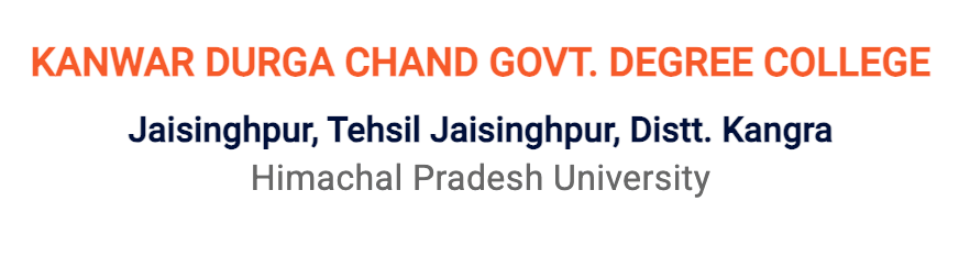 Kunwar Durga Chand Government Degree College, Jaisinghpur Logo